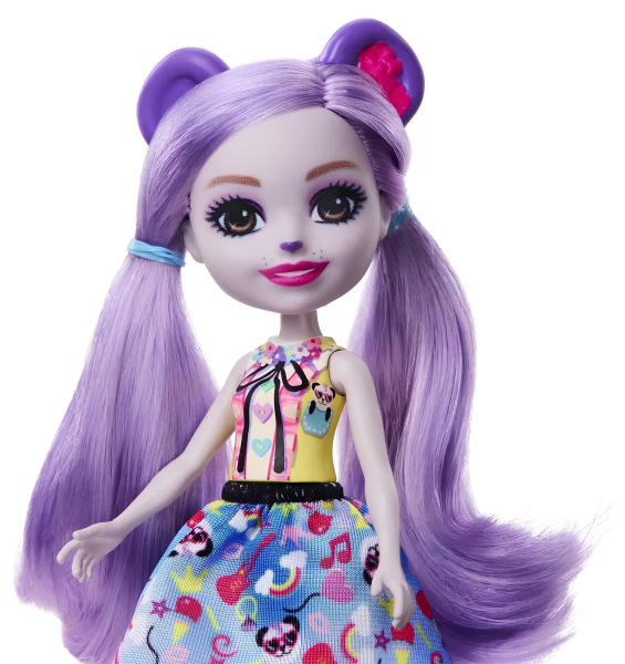 Кукла Mattel Enchantimals Glam Party Панда Пемма с питомцем HNT58